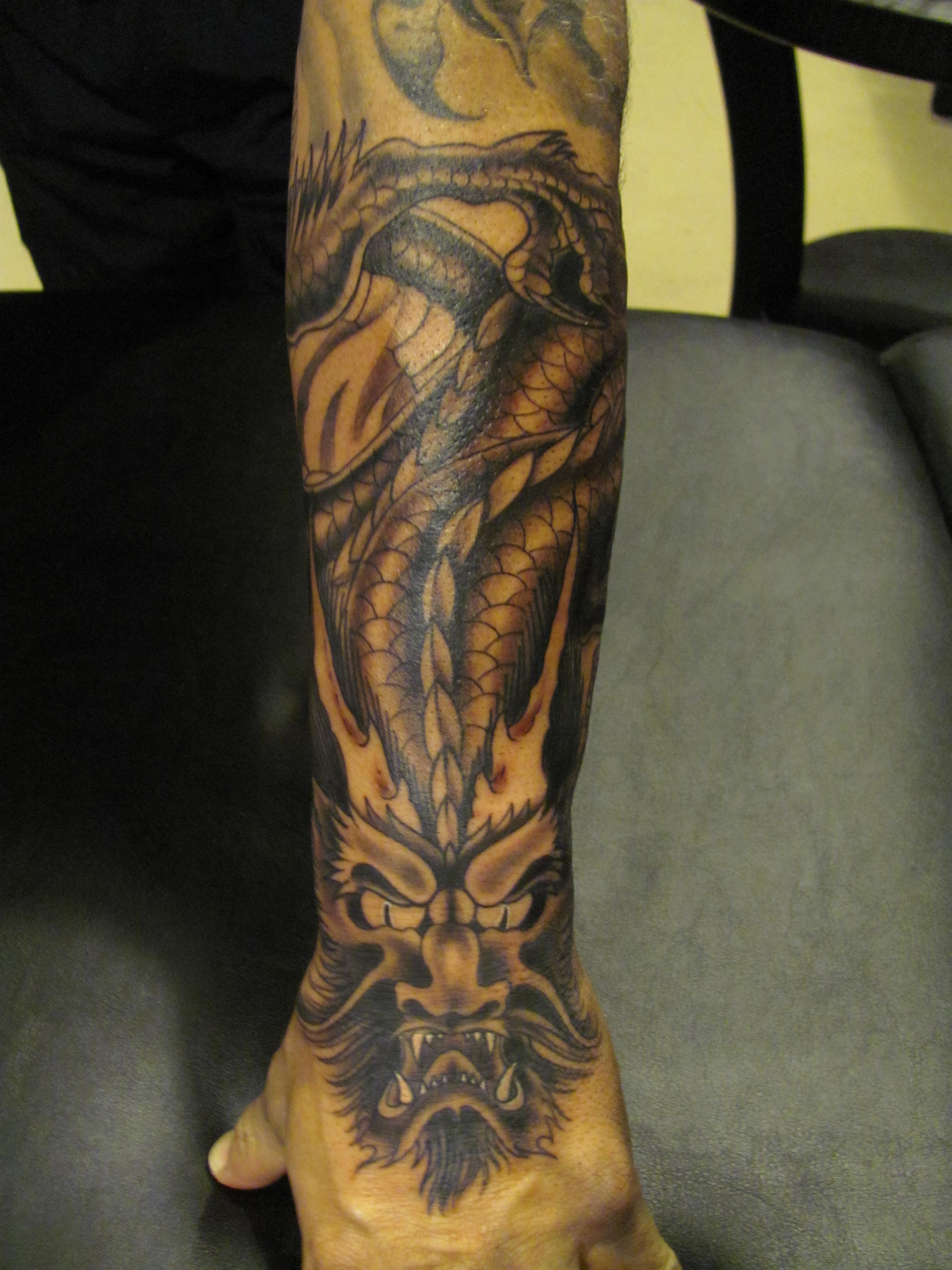 Black & Grey Forearm Tattoo | Stormy Jackson - TrueArtists