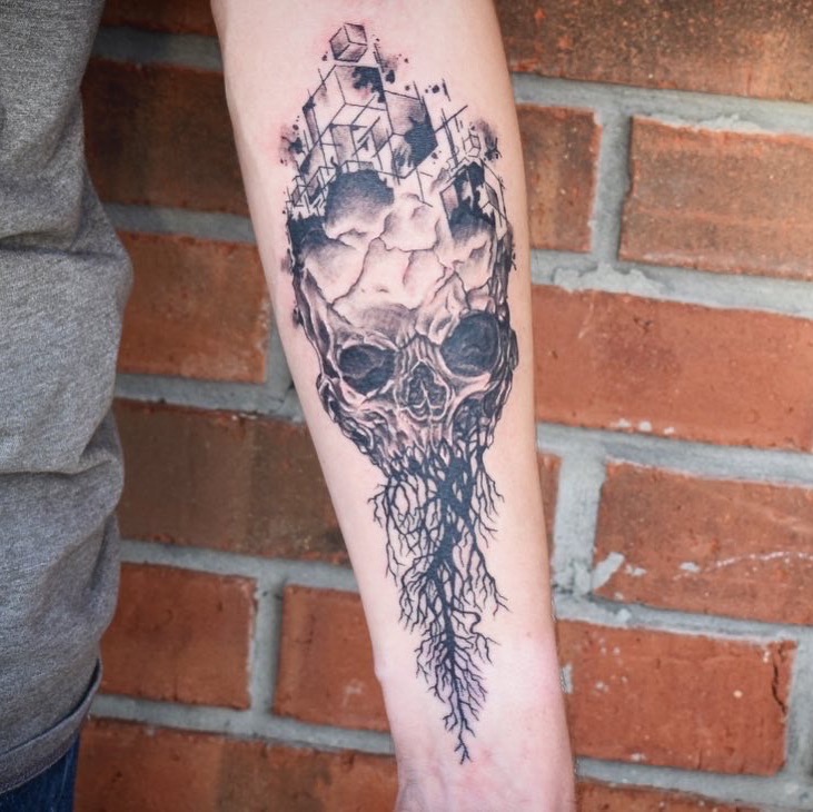 Skull Forearm Tattoos