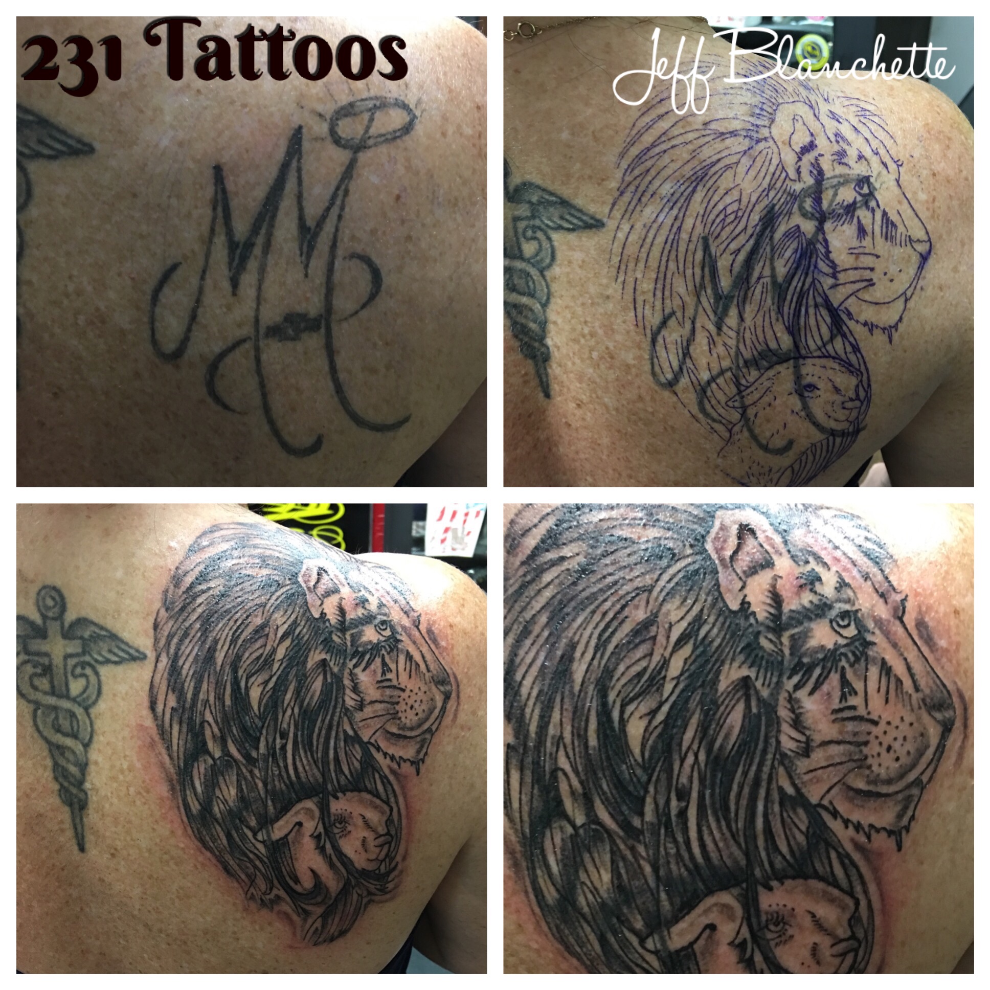 Black & Grey Back Tattoo | Jeff Blanchette - TrueArtists