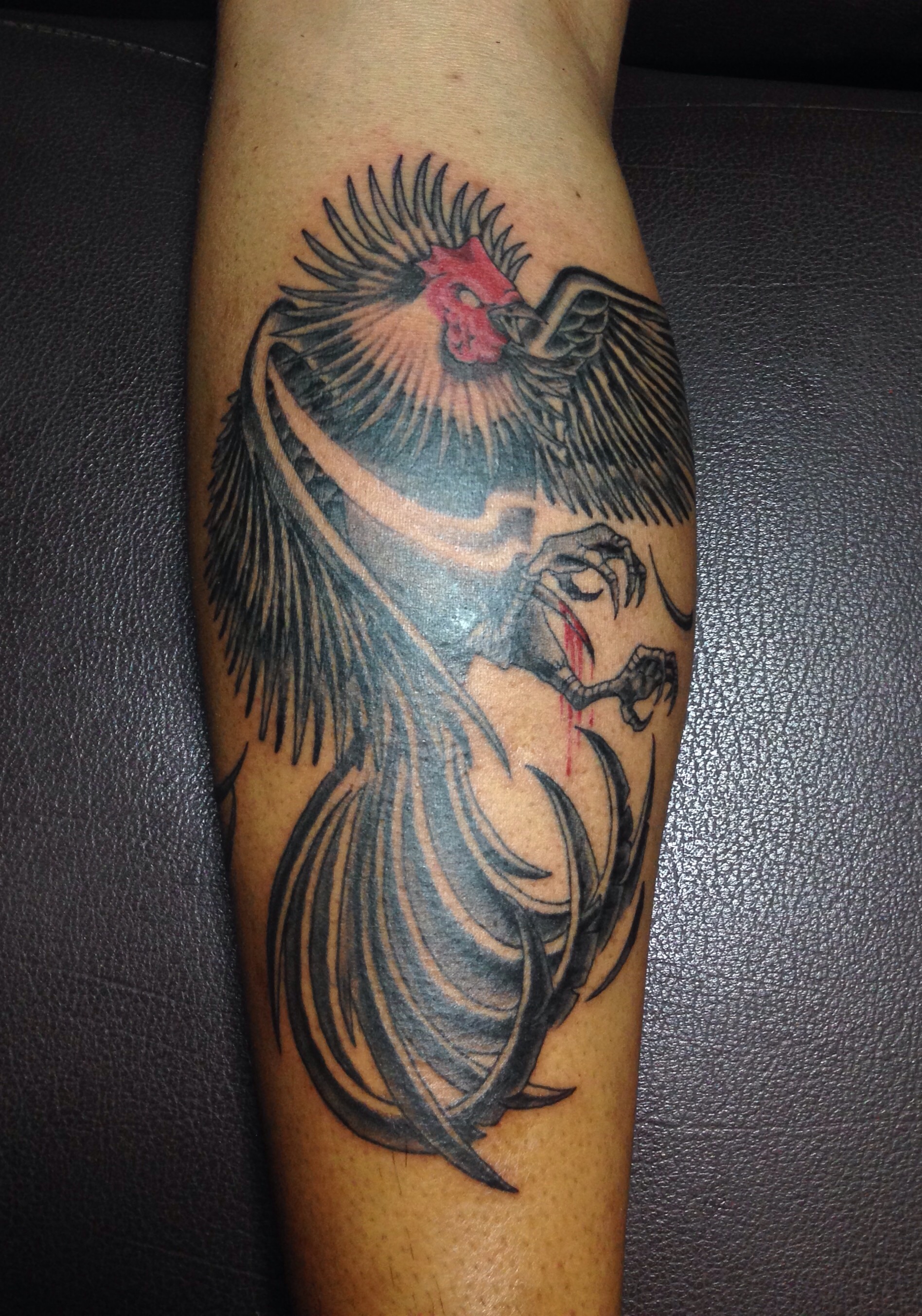 Boxing Rooster Tattoo