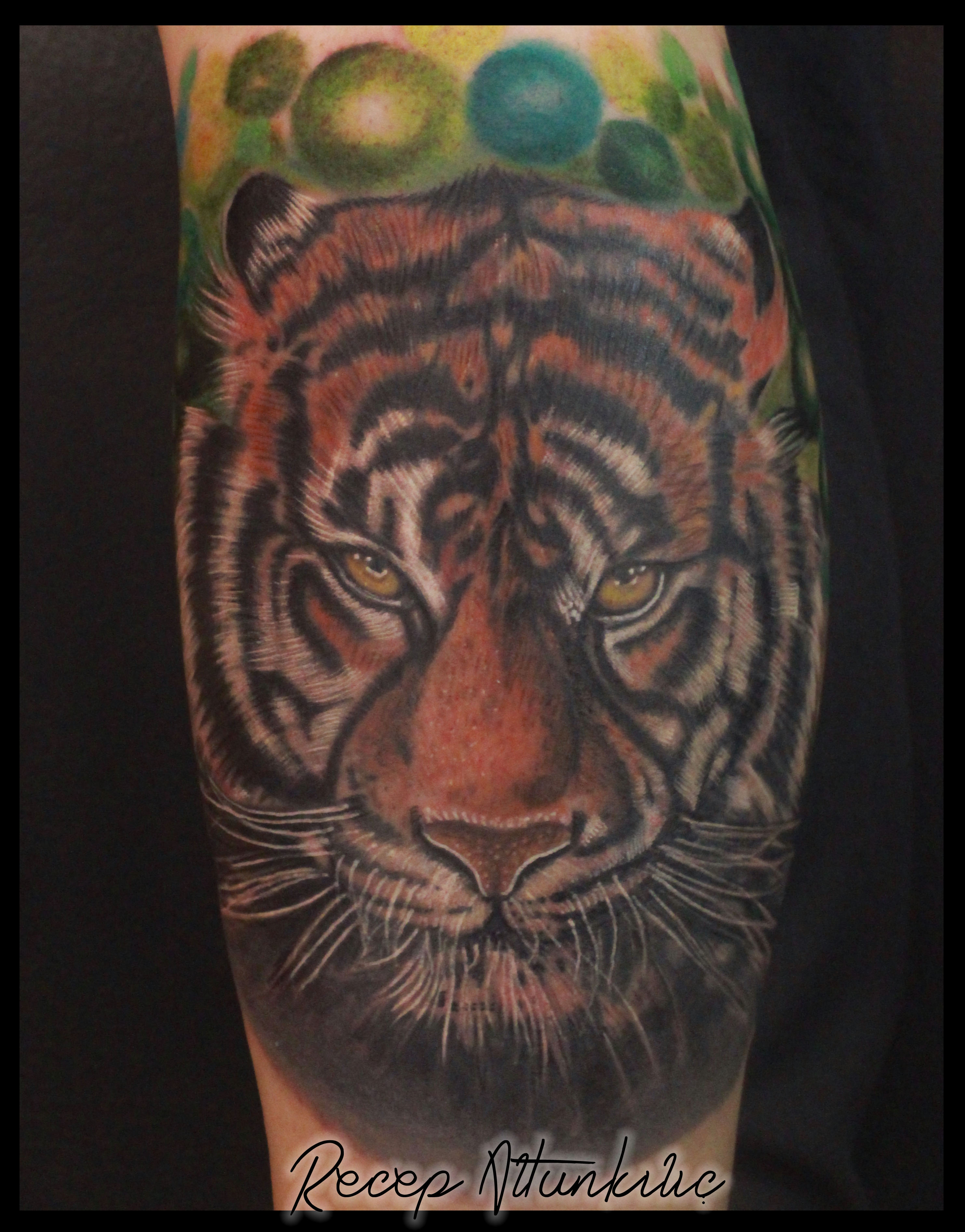 Color Lower Leg Tattoo Recep Altunk L C Trueartists
