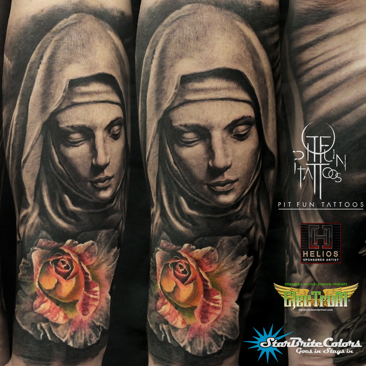 Black & Grey Forearm Tattoo Pit Fun TrueArtists