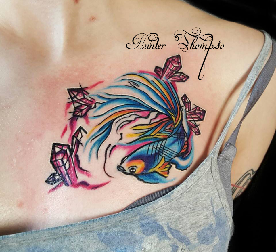 Color Chest Tattoo Judy Morales TrueArtists