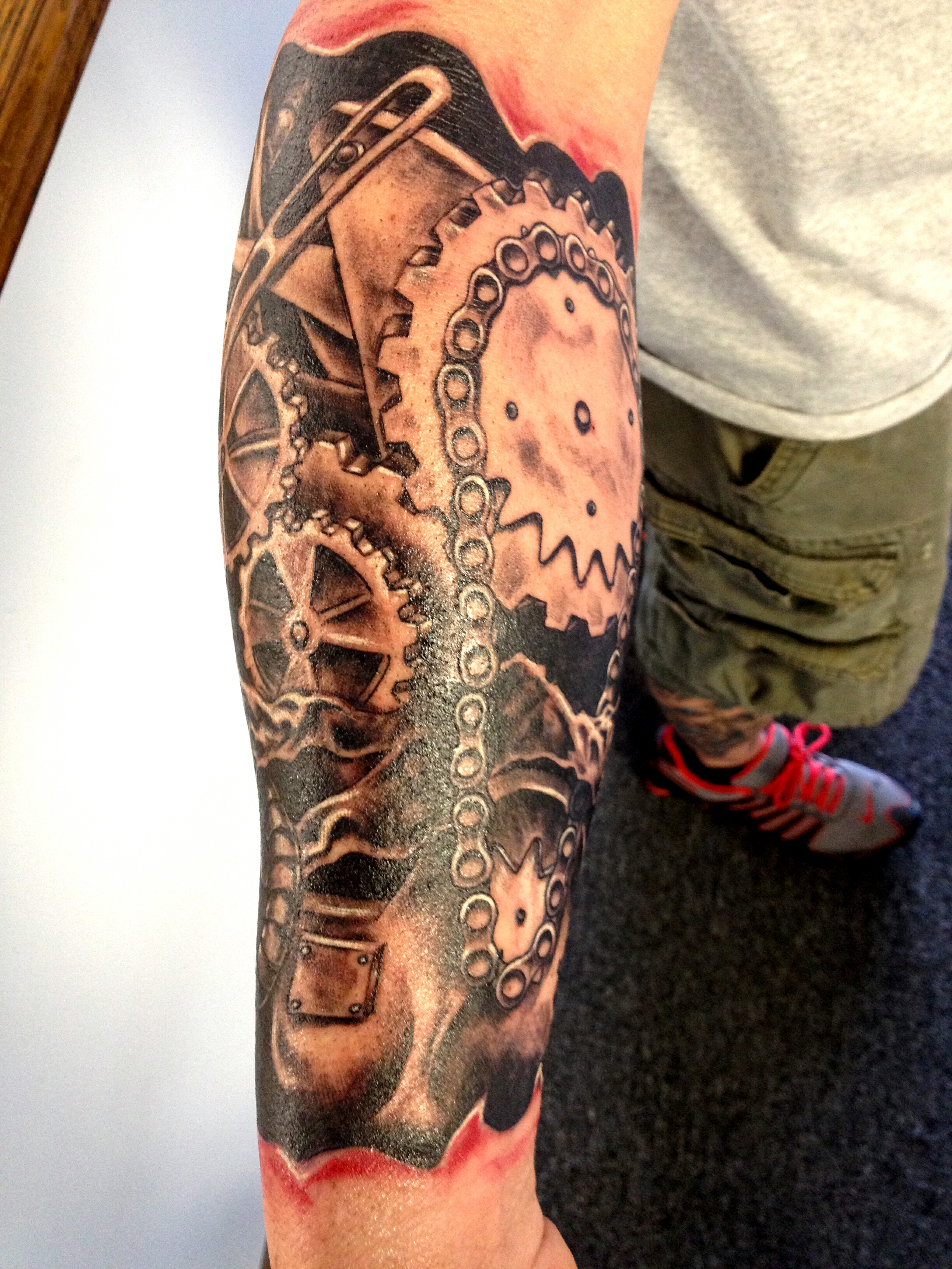 dirt bike sprocket tattoo