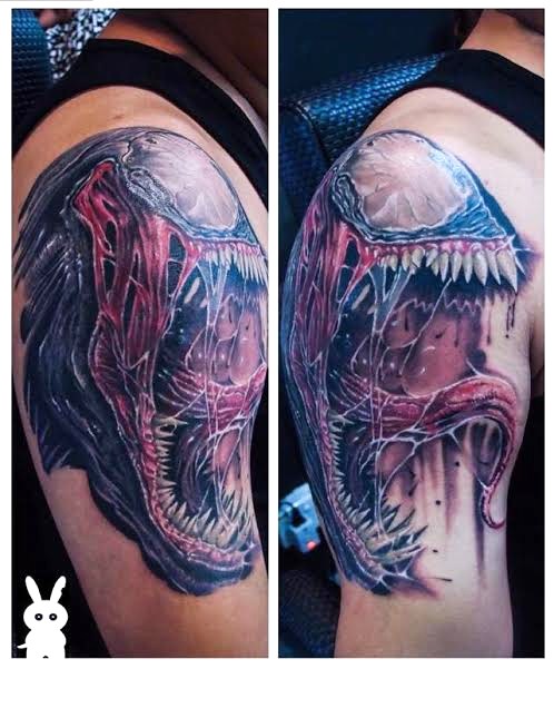 venom arm tattoo