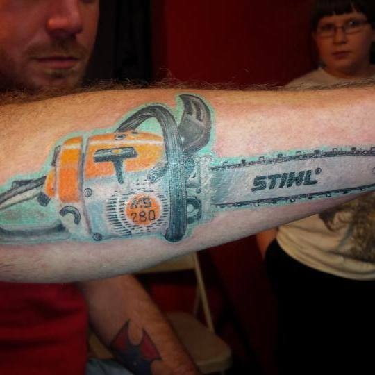 Stihl Chainsaw Tattoo