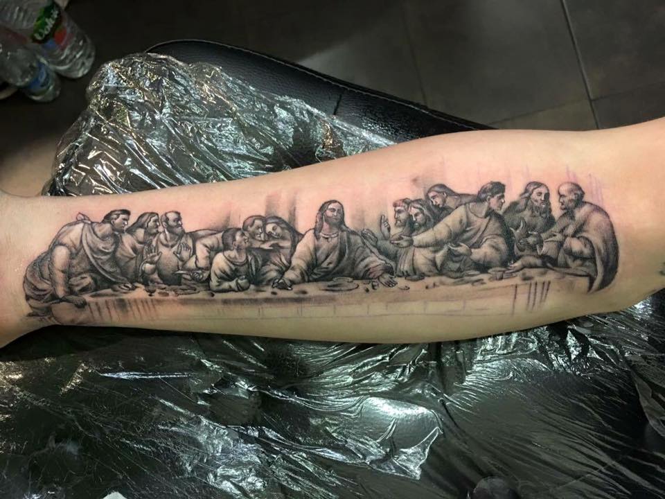 last supper tattoo