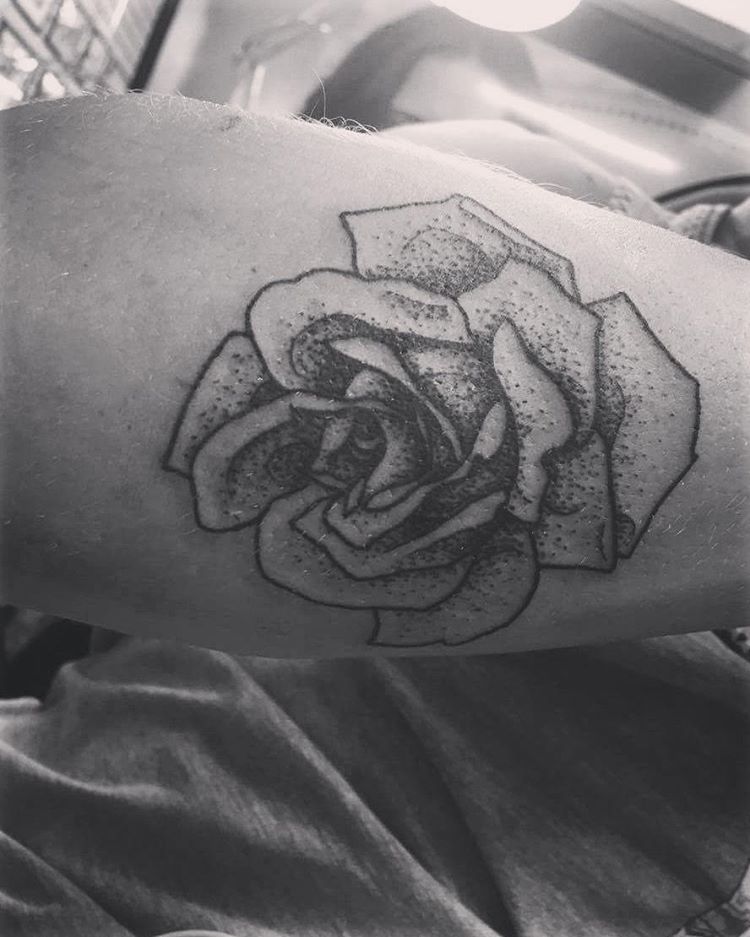 Black & Grey Forearm Tattoo | Catherine Coulter - TrueArtists