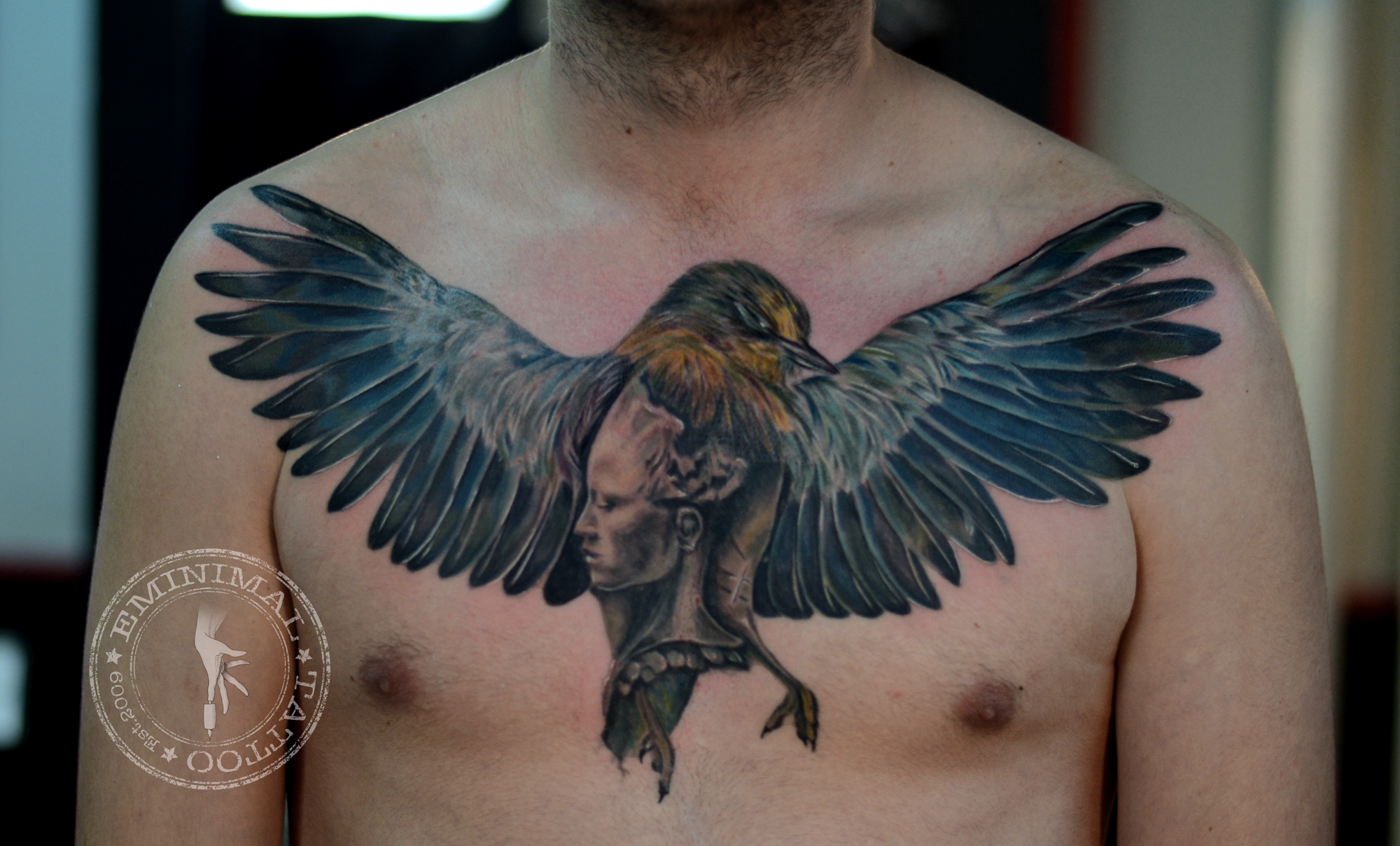 Color Chest Tattoo