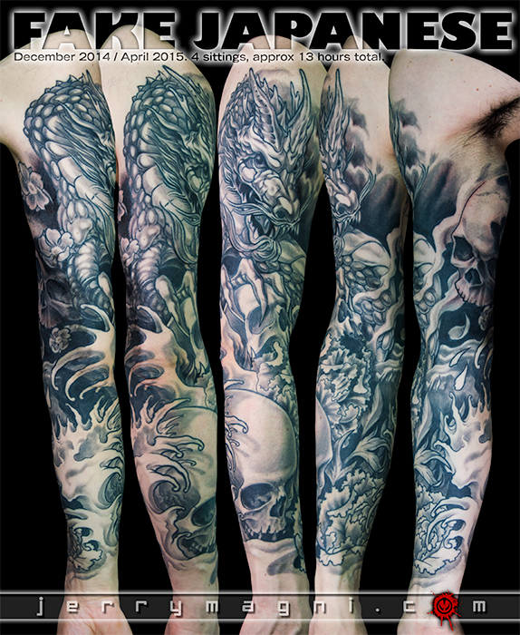 Japanese Tattoo Sleeve Designs Black And Grey
